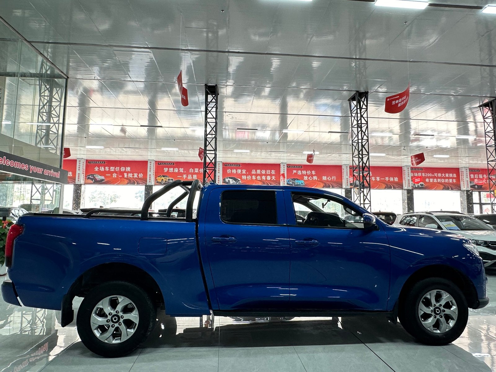 Great Wall Poer 2.0T 2021 Used Light-duty Pickup Truck (Blue) - Image 4