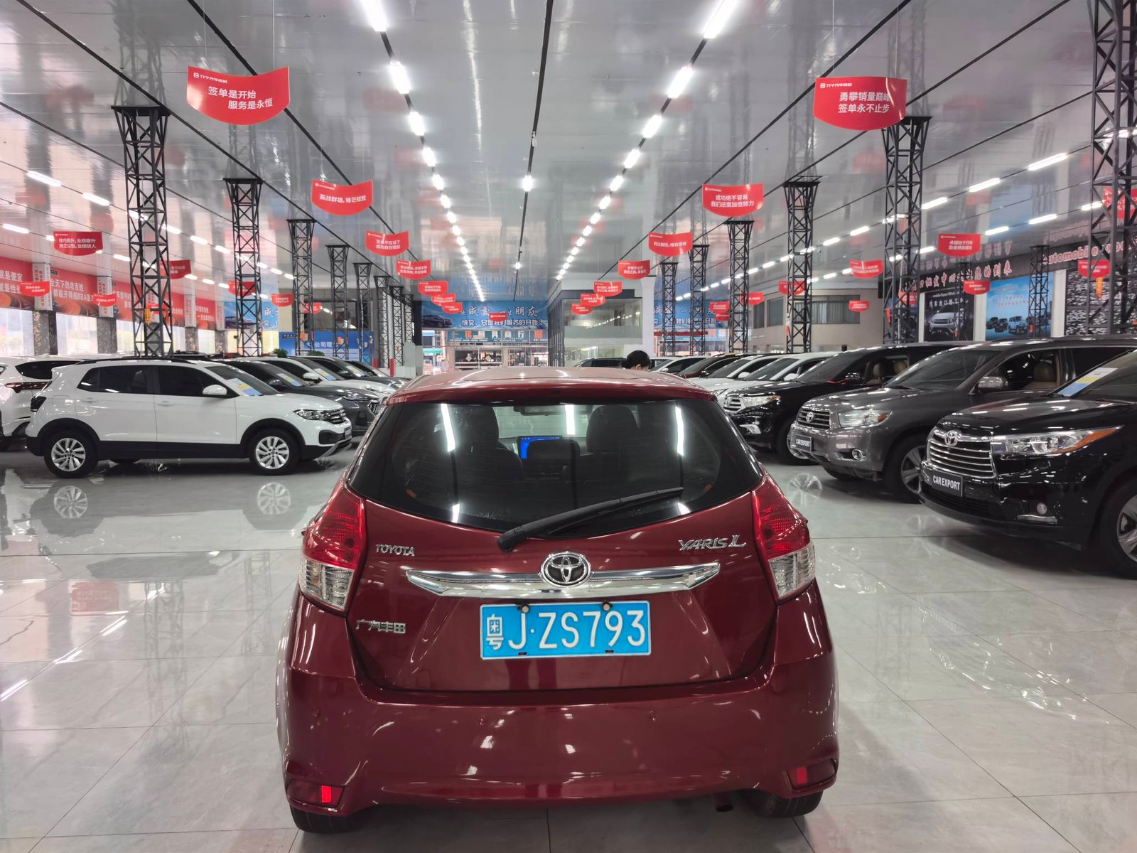Toyota Yaris L 1.3L 2014 Used Compact Sedan (Red) - Image 8